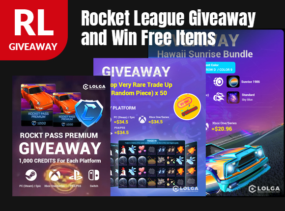 How to Join lolga.com's Weekly Rocket League Giveaway and Win Free Items